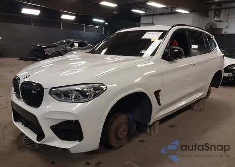 2020 BMW X3 M Competition z USA, uszkodzony, nr VIN 5YMTS0C06LLT10800